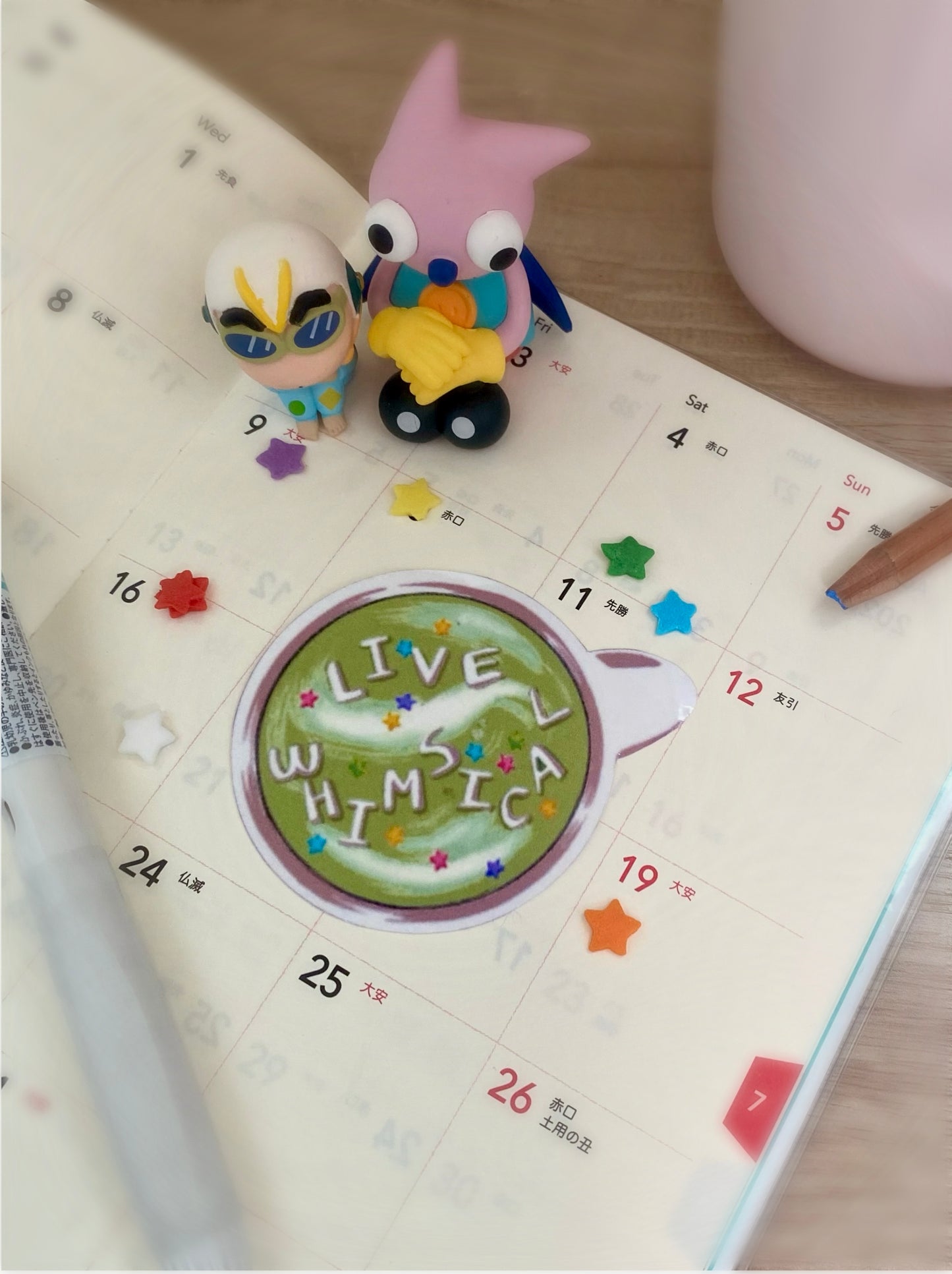 Live Whimsical Matcha Sticker