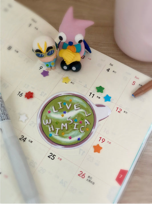 Live Whimsical Matcha Sticker