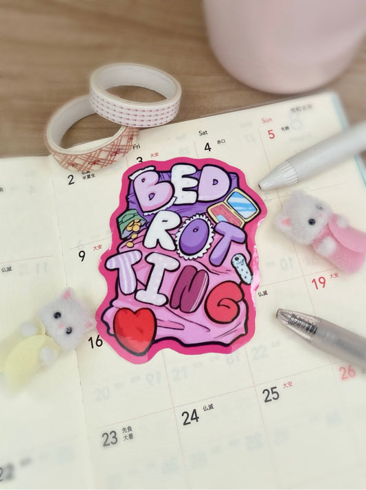 Bedrotting sticker